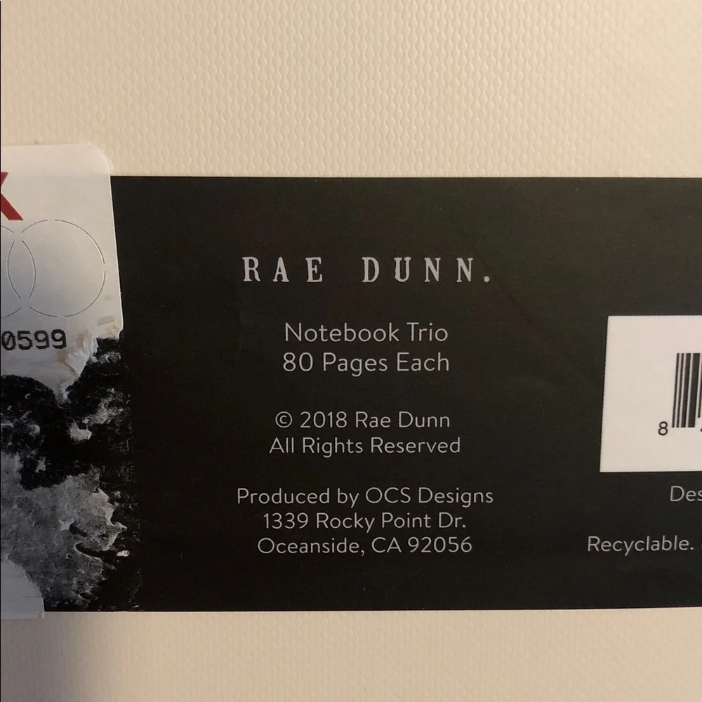Rae Dunn WISH LIST/BUCKET LIST/NOTE BOOK 3-Pack Notebooks